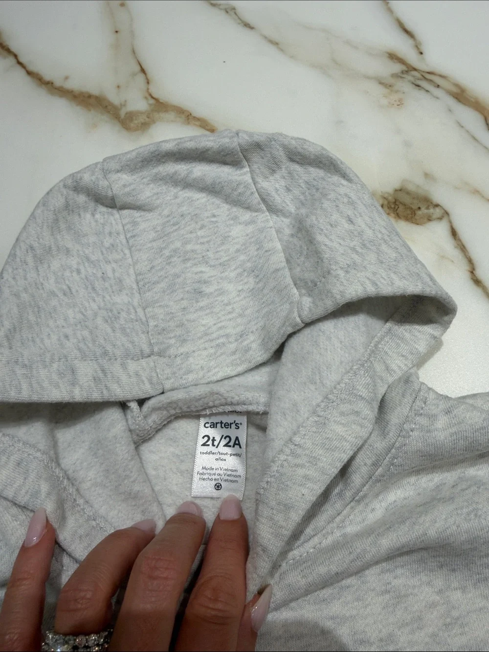 Carter's Heather Gray Hoodie and Jogger Set 2T